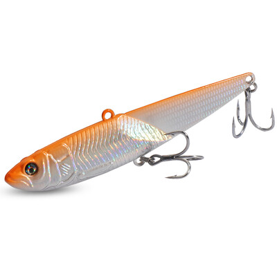 VIB Metal Jig Lure 20g 30g 40g Spinner Spoon 3D Eye Color Laser Spinning Fishing Tackle Hook Drag Cast Blade Pesca Vibetion Bait