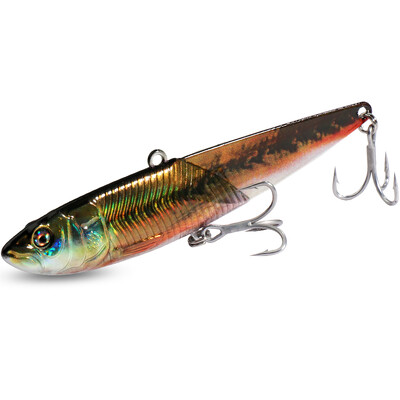 VIB Metal Jig Lure 20g 30g 40g Spinner Spoon 3D Eye Color Laser Spinning Fishing Tackle Hook Drag Cast Blade Pesca Vibetion Bait