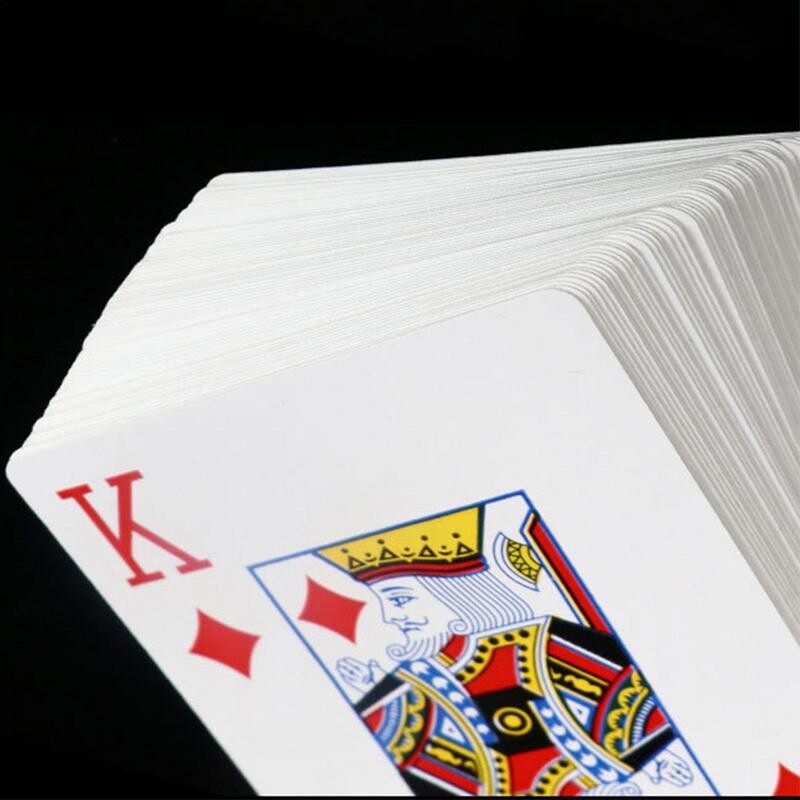 52 ks magických pokrových kariet na párty, zábavné magické hračky a stolové hry, rekvizity, javiskové predstavenia, rybárske magické hracie karty 8,8 x 5,8 cm