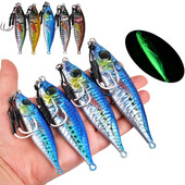 Metalne šablone za spori ribolov Luminous Slow Jigging Lure 80/120/150/200g Casting Slana morska kirnja Tuna Trolling mamac žlica za pecanje