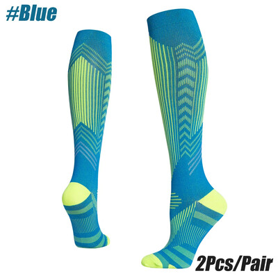 1 pár priedušných kompresných ponožiek, 15-20 mmHg, najlepšie pre mužov a ženy, beh, let, cestovanie, zdravotné sestry, tehotné ženy, turistiku