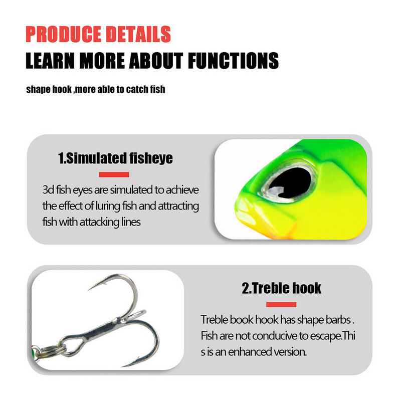 1Pcs 48MM/8.5G VIB Bait Spinner Žlica Vibracija Ribolov Mamci Umjetne 3D oči Rotirajući rep Jigs Tvrdi mamci Pesca Tackle