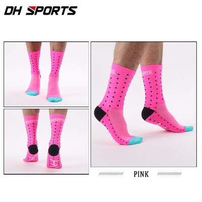 Dh sportske ženske performanse Mtb biciklističke čarape Guy Funky cestovni bicikl Najlonske pruge Biciklističke čarape za trčanje Crazy Dot Brdski bicikl