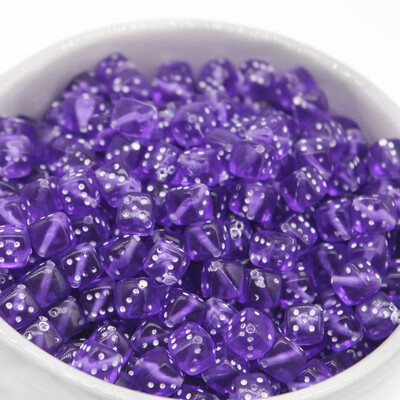 100 kom Mješovite prozirne akrilne perle za razmak od kockica 8 mm Kvadratne šarene perle DIY pribor za izradu nakita 9 boja Odaberite