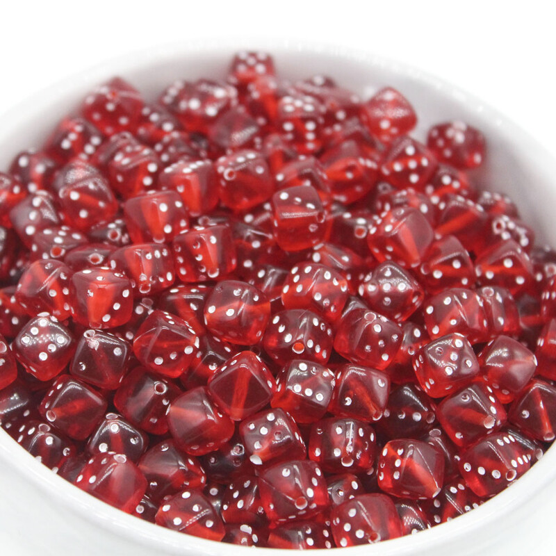 100 kom Mješovite prozirne akrilne perle za razmak od kockica 8 mm Kvadratne šarene perle DIY pribor za izradu nakita 9 boja Odaberite