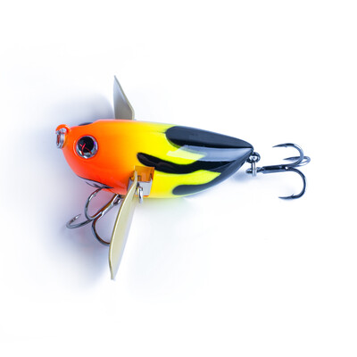 Hanlin Topwater Simulation Cicada Fishing Lures 58mm 12.5g Popper plutajući tvrdi vobleri mamac Metal Blade Wings Umjetni mamci