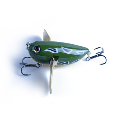 Hanlin Topwater Simulation Cicada Fishing Lures 58mm 12.5g Popper plutajući tvrdi vobleri mamac Metal Blade Wings Umjetni mamci