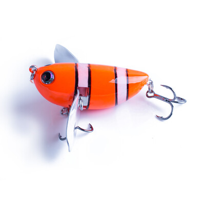 Hanlin Topwater Simulation Cicada Fishing Lures 58mm 12.5g Popper plutajući tvrdi vobleri mamac Metal Blade Wings Umjetni mamci