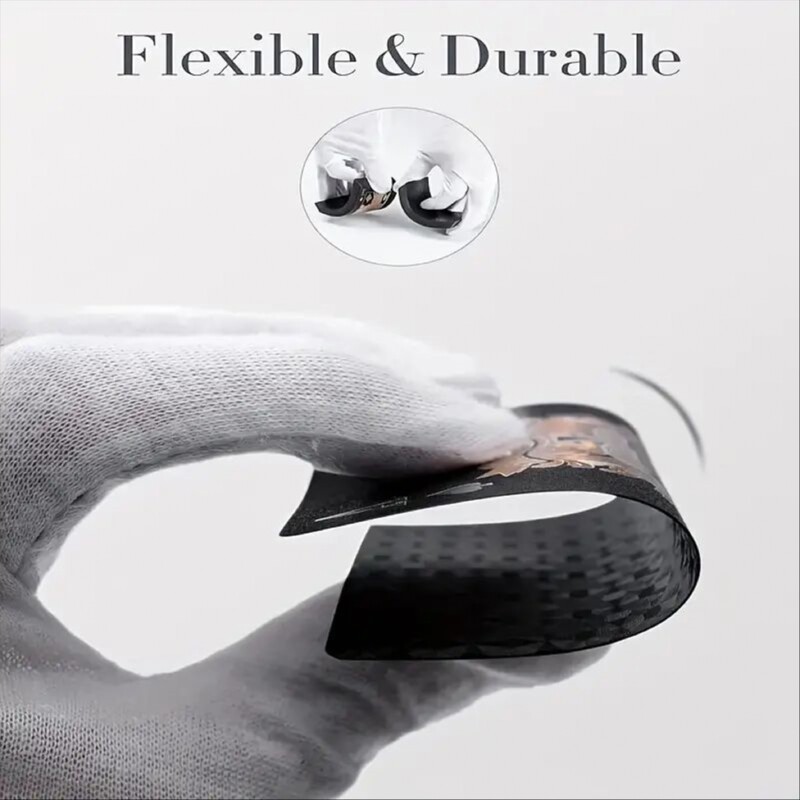 Čierne zlaté fóliové pokerové vodotesné plastové hracie karty matné stolové hry pre darčekovú kolekciu