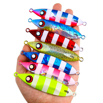 Slow Sinking Metal Jig 120g 150g 200g 250g 300g Long Casting Slow Sinking Fall Jigs Saltwater Deepsea Fishing Lure