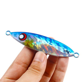 Slow Sinking Metal Jig 120g 150g 200g 250g 300g Long Casting Slow Sinking Fall Jigs Saltwater Deepsea Fishing Lure