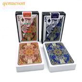 2Pcs/Lot Bridge Pattern Poker Set Card Baccarat Texas Hold'em Plastične karte za igranje Vodootporna društvena igra 2,28*3,46 inča qenueson