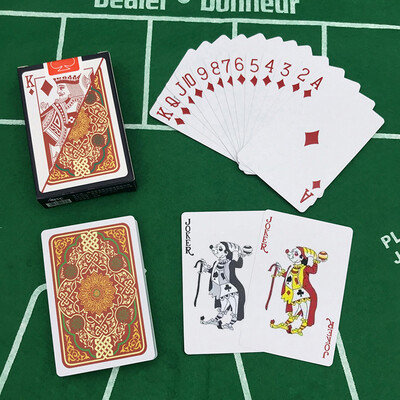 2Pcs/Lot Bridge Pattern Poker Set Card Baccarat Texas Hold'em Plastične karte za igranje Vodootporna društvena igra 2,28*3,46 inča qenueson