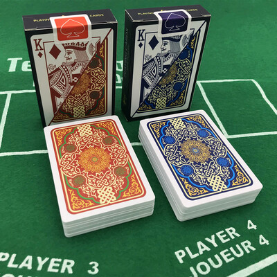 2Pcs/Lot Bridge Pattern Poker Set Card Baccarat Texas Hold'em Plastične karte za igranje Vodootporna društvena igra 2,28*3,46 inča qenueson