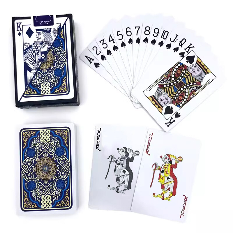 2Pcs/Lot Bridge Pattern Poker Set Card Baccarat Texas Hold'em Plastične karte za igranje Vodootporna društvena igra 2,28*3,46 inča qenueson