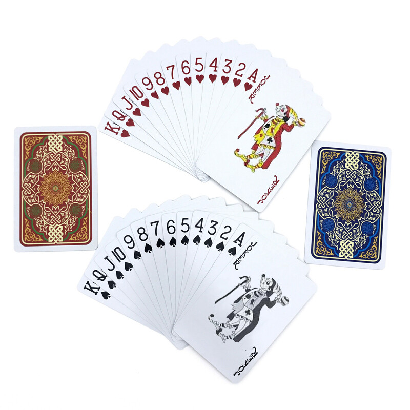 2Pcs/Lot Bridge Pattern Poker Set Card Baccarat Texas Hold'em Plastične karte za igranje Vodootporna društvena igra 2,28*3,46 inča qenueson