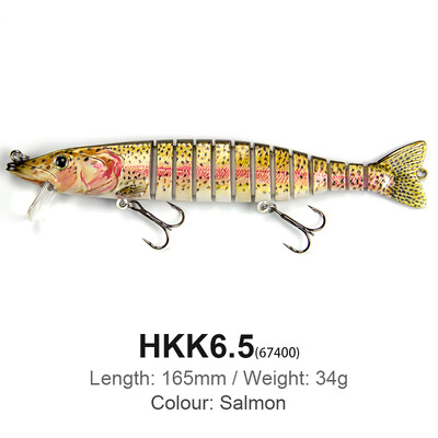 165 mm 34 g mamci za ribolov Jointed Crankbaits Swimbait Vobleri za tonuće za štuku Pastrva Bass Trolling Umjetni čvrsti mamac