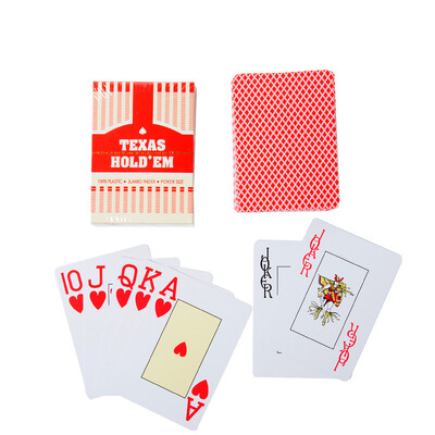 Műanyag játékkártya Klasszikus egyszerű Texas Hold`em Jombo Index póker játékkártyák, Bridge játék szórakoztatására, jó minőség
