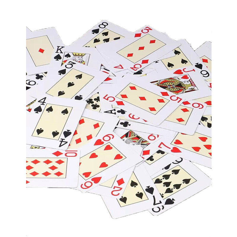 Plastična igraća karta Klasične jednostavne igraće karte Texas Hold'em Jombo Index Poker, za zabavu u bridž igri, dobre kvalitete