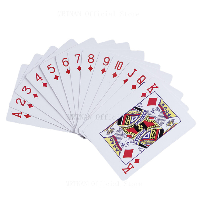 Visokokvalitetni 1 set plavih/crvenih poker karata, vodootporna kolekcija igraćih karata, poklon za čarobne poker igre