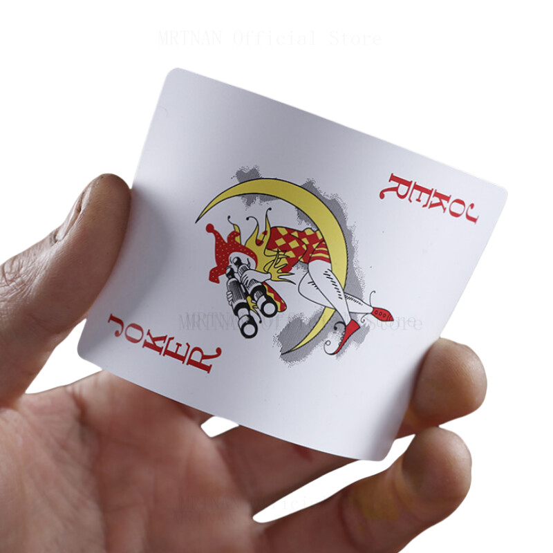 Visokokvalitetni 1 set plavih/crvenih poker karata, vodootporna kolekcija igraćih karata, poklon za čarobne poker igre