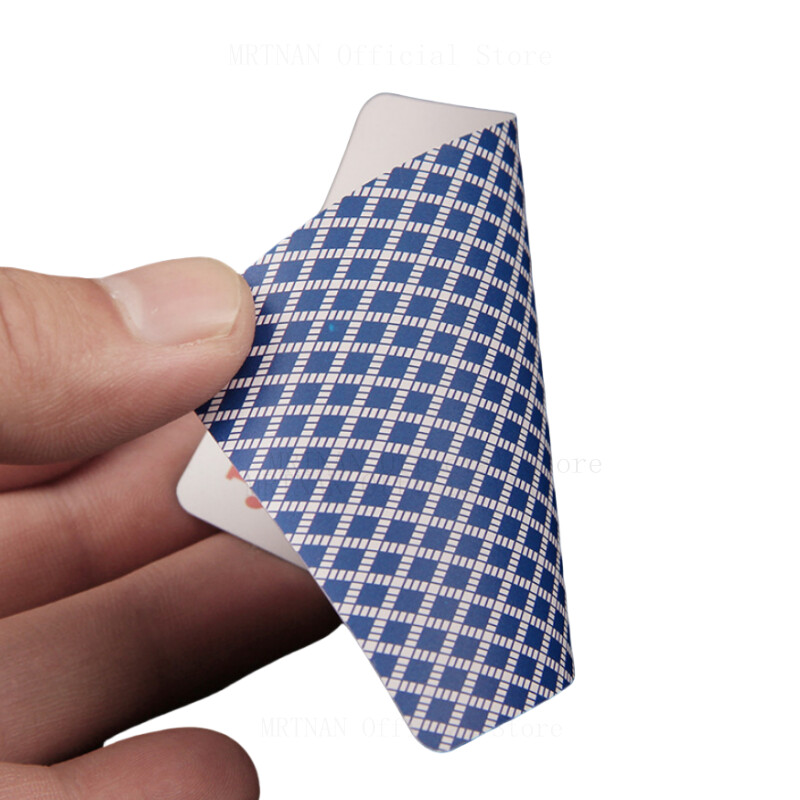 Visokokvalitetni 1 set plavih/crvenih poker karata, vodootporna kolekcija igraćih karata, poklon za čarobne poker igre