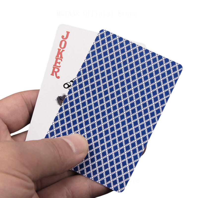 Visokokvalitetni 1 set plavih/crvenih poker karata, vodootporna kolekcija igraćih karata, poklon za čarobne poker igre
