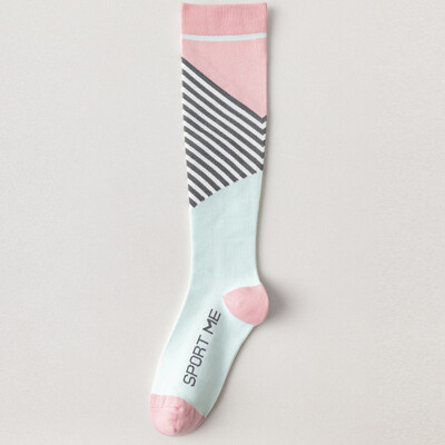 Kompresijske čarape za žene Profesionalni sport Fitness Trčanje Biciklizam Ženske čarape Visoko elastične prozračne duge čarape za oblikovanje