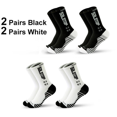 Nogometne čarape protiv klizanja Nogometne čarape Muškarci Ženske Košarka Tenis Profesionalne sportske čarape Mid Calf Trčanje Biciklizam Ragbi čarape