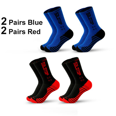 Nogometne čarape protiv klizanja Nogometne čarape Muškarci Ženske Košarka Tenis Profesionalne sportske čarape Mid Calf Trčanje Biciklizam Ragbi čarape