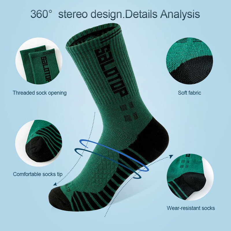 Nogometne čarape protiv klizanja Nogometne čarape Muškarci Ženske Košarka Tenis Profesionalne sportske čarape Mid Calf Trčanje Biciklizam Ragbi čarape