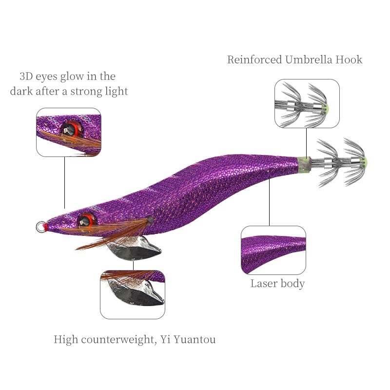 FSDZSO 13cm/12cm/10cm 19g/15g/10g calamar Naluca cu cap de calamar jig nalucă caracatiță mare jig joc nalucă de pescuit cârlige de calmar