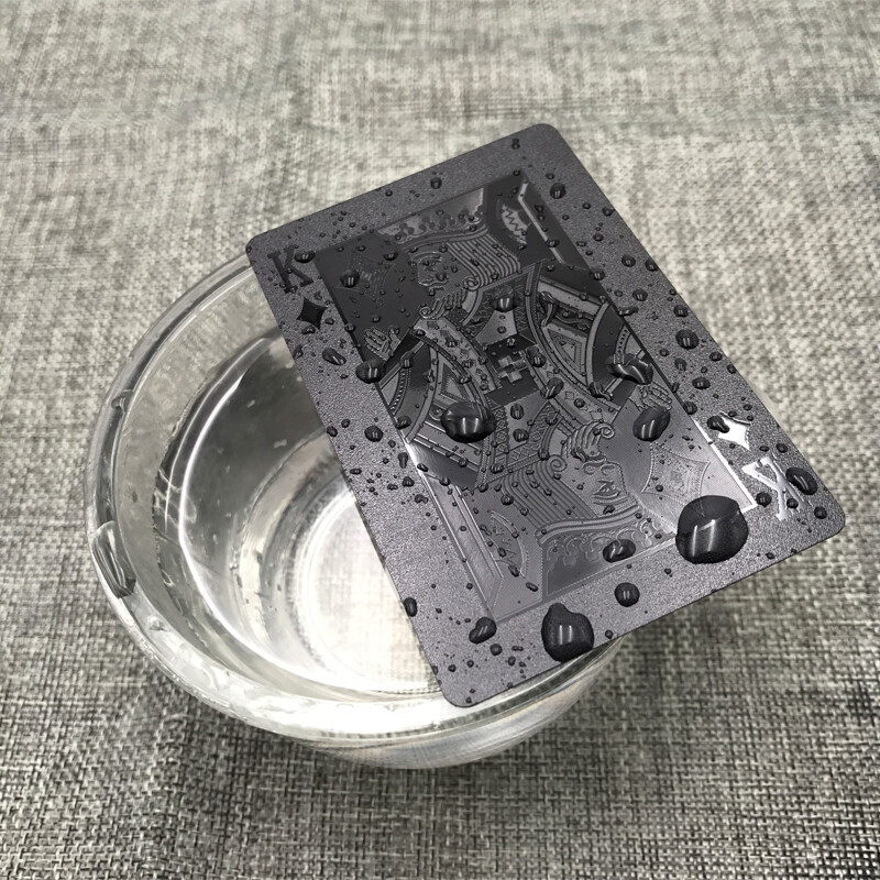 Melns pokera aksesuāri Spēļu kārtis Torņa stila 54Gb/komplekts Perfect Pure Collection Magic Card Plastmasas pokera kārtis