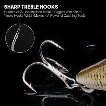 VTAVTA 7cm 18g Rattlin Vib Fishing Lure Sinking Wobblers For Pike Fishing Crankbaits Lure Crank Baits Artificial VIB Lures Metal