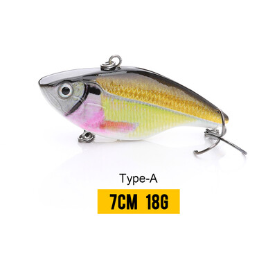 VTAVTA 7cm 18g Rattlin Vib Rybárske Nástrahy Potápavé Wobblery Na Rybolov Šťuky Kľukové Nástrahy Umelé VIB Nástrahy Kovové