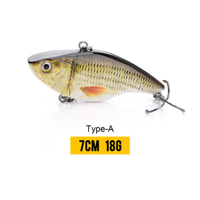 VTAVTA 7cm 18g Rattlin Vib Rybárske Nástrahy Potápavé Wobblery Na Rybolov Šťuky Kľukové Nástrahy Umelé VIB Nástrahy Kovové