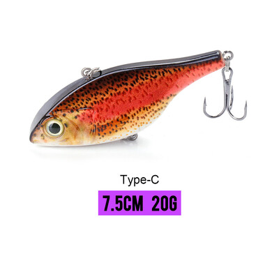 VTAVTA 7cm 18g Rattlin Vib Rybárske Nástrahy Potápavé Wobblery Na Rybolov Šťuky Kľukové Nástrahy Umelé VIB Nástrahy Kovové