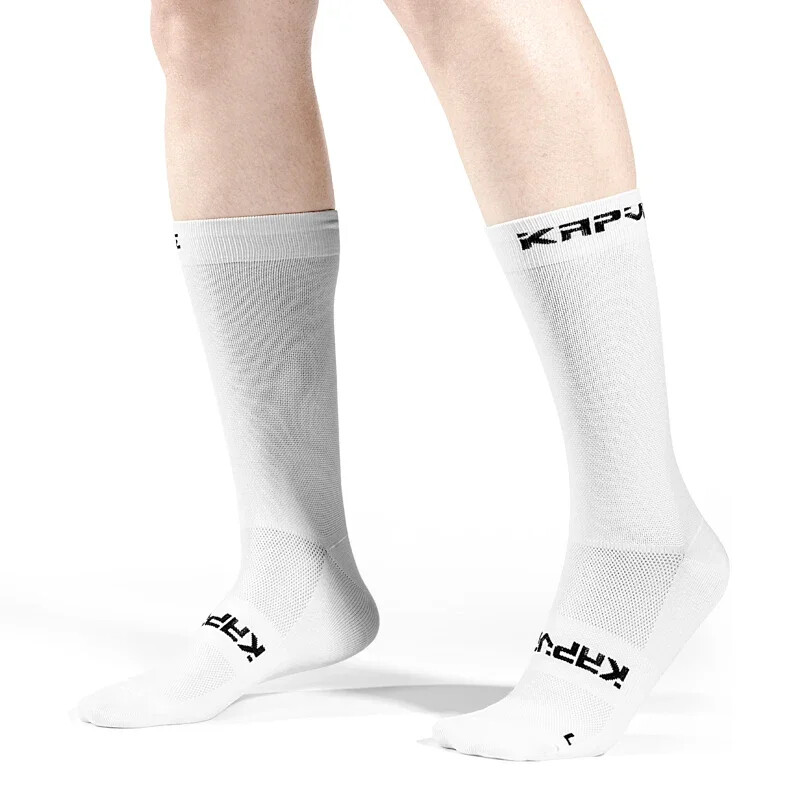 Kapvoe profesionālas riteņbraukšanas zeķes vīriešiem, oriģinālās sporta zeķes, elpojošas velosipēdu zeķes, brīvdabas sports, sacīkstes, basketbols, vīrieši,