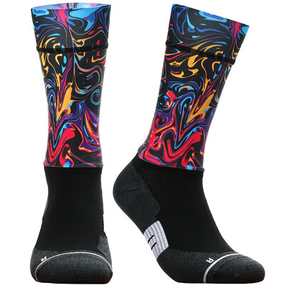 Biciklističke profesionalne čarape Neklizajuće prozračne biciklističke čarape Kompresijske sportske čarape Biciklističke flotne trkaće čarape Muške i ženske