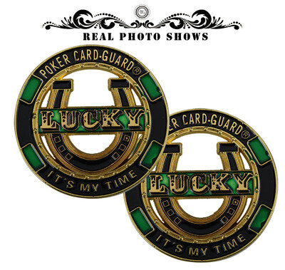 Protector de protecție pentru cărți pentru monede de poker din metal Cărți de poker Provocare noroc Monede Jetoane de cazinou Dealer Jeton Suvenir Cadouri de colecție