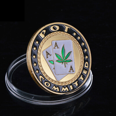 Protector de protecție pentru cărți pentru monede de poker din metal Cărți de poker Provocare noroc Monede Jetoane de cazinou Dealer Jeton Suvenir Cadouri de colecție