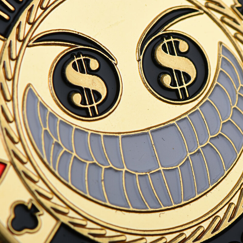 Fém póker érmekártya védővédő pókerkártyák szerencse kihívás érme kaszinó zseton kereskedő token emléktárgy gyűjthető ajándékok