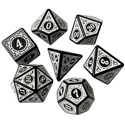 7 vnt. kelių pusių kauliukų rinkinys raudonas/baltas/mėlynas/geltonas/žalias kauliukų rinkinys vaidmenų žaidimo kauliukai RPG MTG stalo žaidimui