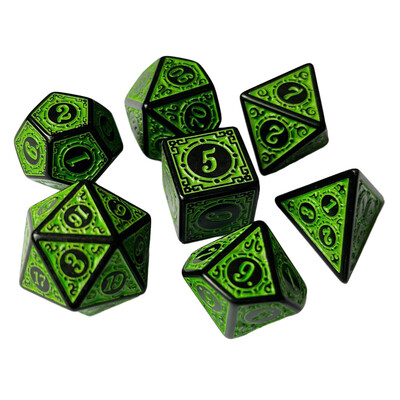 7 vnt. kelių pusių kauliukų rinkinys raudonas/baltas/mėlynas/geltonas/žalias kauliukų rinkinys vaidmenų žaidimo kauliukai RPG MTG stalo žaidimui