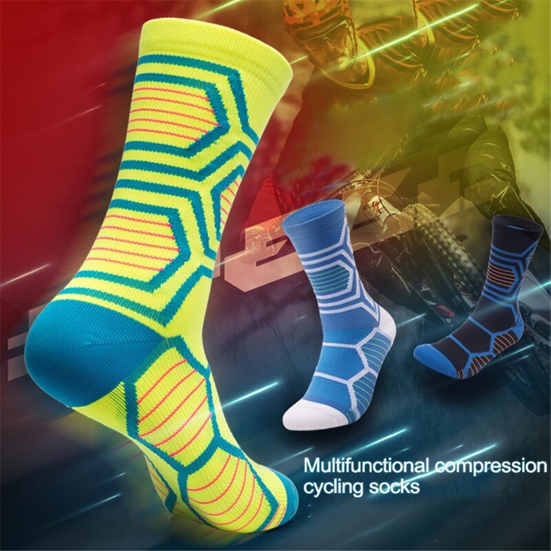 Čarape za vanjske sportove Čarape za biciklizam Neklizajuće čarape za bicikle otporne na habanje Kompresijske čarape za trening za opremu za vožnju