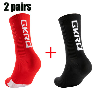 2 para GKRQ Nove biciklističke čarape Biciklističke medicinske sestre Kompresijske cestovne bicikle za trčanje Mtb do koljena Bijele Sportske Smiješne marke Crne