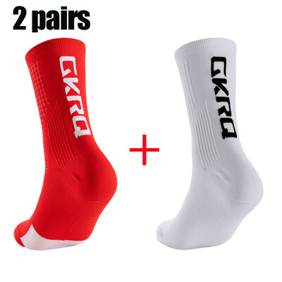 2 para GKRQ Nove biciklističke čarape Biciklističke medicinske sestre Kompresijske cestovne bicikle za trčanje Mtb do koljena Bijele Sportske Smiješne marke Crne