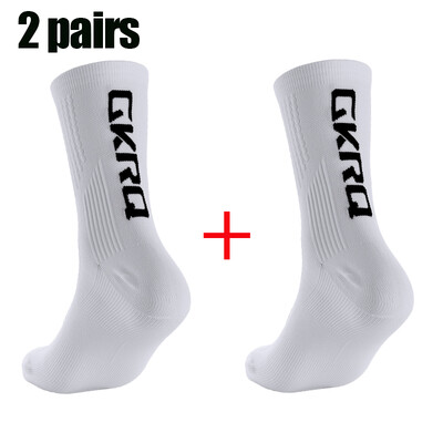 2 para GKRQ Nove biciklističke čarape Biciklističke medicinske sestre Kompresijske cestovne bicikle za trčanje Mtb do koljena Bijele Sportske Smiješne marke Crne