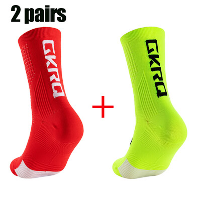 2 para GKRQ Nove biciklističke čarape Biciklističke medicinske sestre Kompresijske cestovne bicikle za trčanje Mtb do koljena Bijele Sportske Smiješne marke Crne