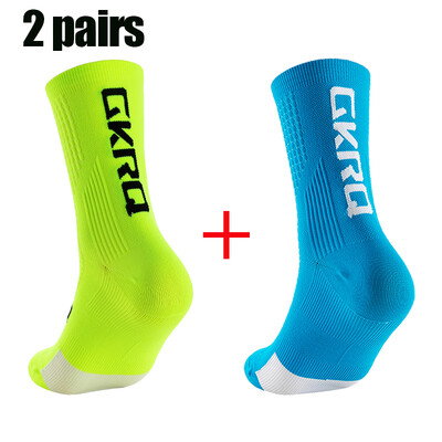 2 para GKRQ Nove biciklističke čarape Biciklističke medicinske sestre Kompresijske cestovne bicikle za trčanje Mtb do koljena Bijele Sportske Smiješne marke Crne